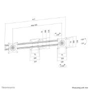 Picture of Neomounts FPMA-CB200BLACK Dual crossbar monitor arm adapter 10-27"