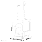 Picture of Neomounts CPU-W100BLACK CPU holder - max 10 kg - universal