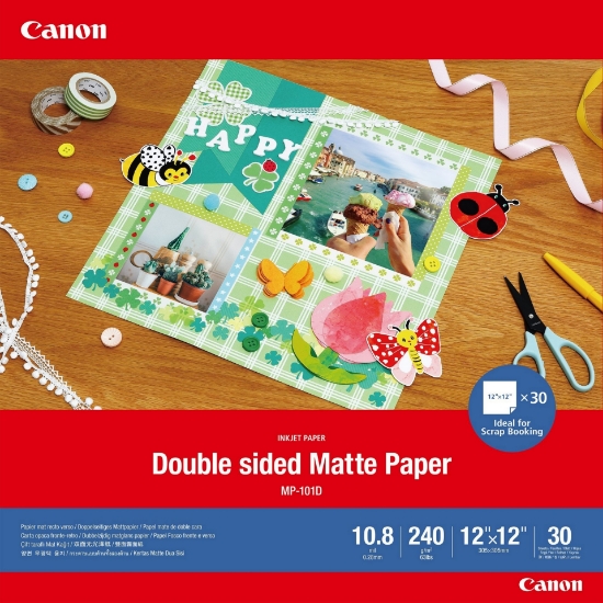 Picture of Canon MP-101D Double-sided Matte Paper, 12"x12", 30 sheets