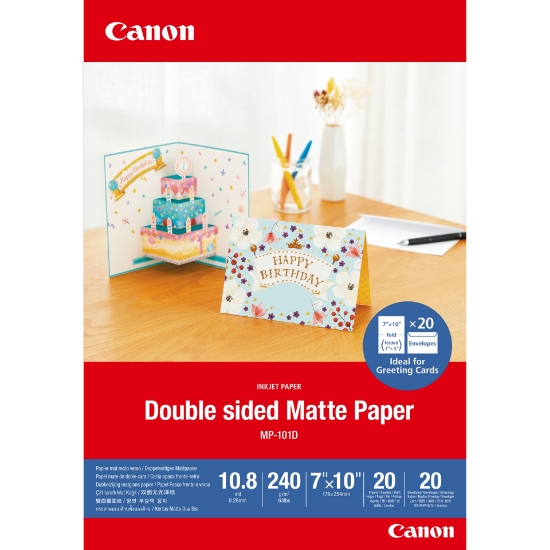 Picture of Canon MP-101D Double-sided Matte Paper, 7"x10", 20 sheets