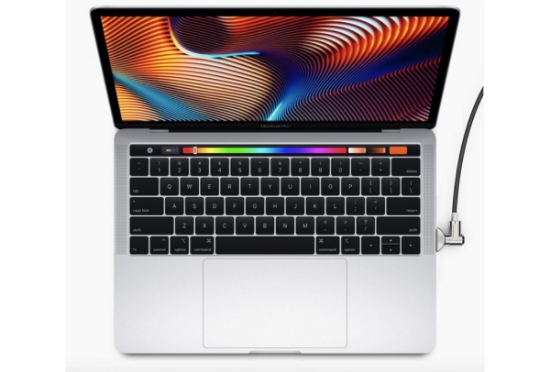 Picture of Compulocks Ledge Lock Adapter for MacBook Pro 16" (2019) with Keyed Cable Lock Silver
