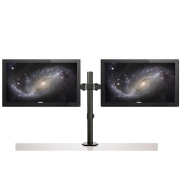 Picture of StarTech.com Desk Mount Dual Monitor Arm - Desk Clamp / Grommet VESA Monitor Mount for up to 32 inch Displays - Ergonomic Articulating Monitor Arm - Height Adjustable/Tilt/Swivel/Rotating
