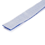 Picture of StarTech.com 25ft Hook and Loop Roll - Cut-to-Size Reusable Cable Ties - Bulk Industrial Wire Fastener Tape /Adjustable Fabric Wraps Blue / Resuable Self Gripping Cable Management Straps