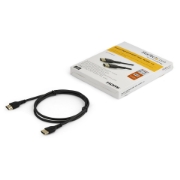 Picture of StarTech.com 3ft (1m) Premium Certified HDMI 2.0 Cable with Ethernet - Durable High Speed UHD 4K 60Hz HDR - Rugged M/M HDMI Cord with Aramid Fiber - TPE - Ultra HD Monitors, TVs & Displays