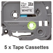 Picture of Brother TZE-231M5 label-making tape Black on white