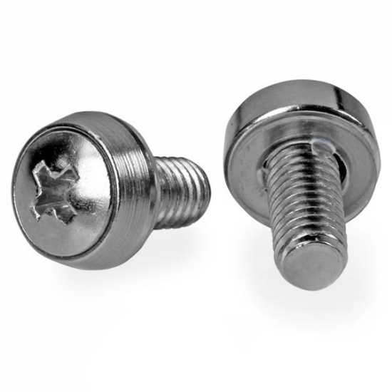 Picture of StarTech.com 12-24 Server Rack Screws - 50 pack - Nickel-Plated