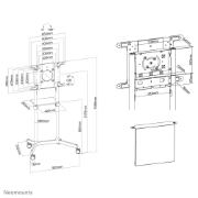Picture of Neomounts NS-M1250WHITE TV trolley 37-70" - rotatable