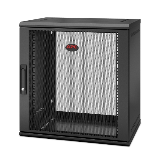 Picture of APC NetShelter WX AR112SH4 - 12U, 19 inch patch cabinet, Wall mount, Pre-assembled, 400MM deep