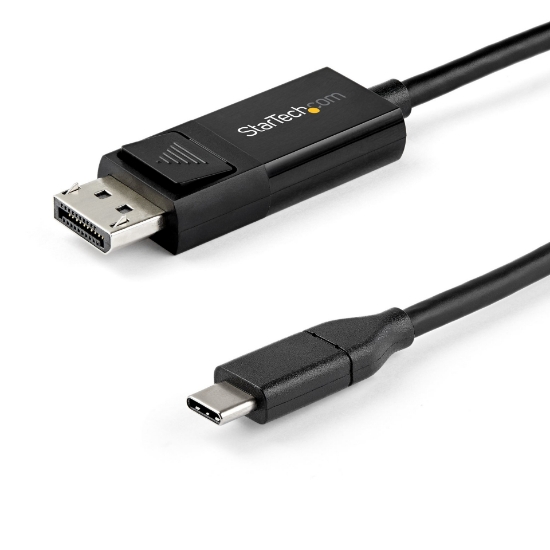 Picture of StarTech.com 3ft (1m) USB C to DisplayPort 1.4 Cable 8K 60Hz/4K - Bidirectional DP to USB-C or USB-C to DP Reversible Video Adapter Cable -HBR3/HDR/DSC - USB Type-C/TB3 Monitor Cable