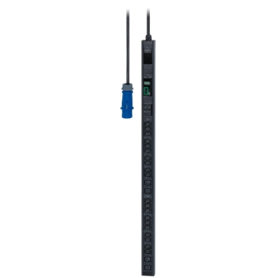 Picture of APC Easy Rack PDU, Metered, 0U, 1 Phase, 7.4kW, 230V, 32A, 20 x C13 and 4 x C19 outlets, IEC60309 2P+E inlet