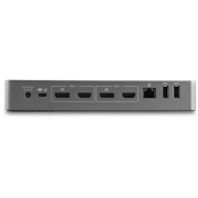 Picture of StarTech.com Universal Laptop Docking Station, Hybrid USB-C & USB-A Dock, Dual 4K DP & HDMI, 100W PD, Mac / Windows / Chrome OS, 4x USB 5Gbps Hub, GbE