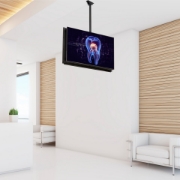 Picture of StarTech.com Dual TV Ceiling Mount - Back-to-Back Heavy Duty Hanging Dual Screen Mount with Adjustable Telescopic Pole - Tilt/Swivel/Rotate - VESA Bracket for 32”-75" Displays