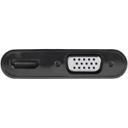 Picture of StarTech.com DisplayPort to HDMI VGA Adapter - DisplayPort 1.2 HBR2 to HDMI 2.0 (4K 60Hz) or VGA 1080p Converter Dongle - DP to HDMI or VGA Monitor Adapter - Digital Video Display Adapter