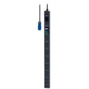 Picture of APC Easy Rack PDU, Metered, 0U, 1 Phase, 3.7kW, 230V, 16A, 18 x C13 and 3 x C19 outlets, IEC60309 2P+E inlet