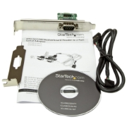 Picture of StarTech.com 24in Internal USB Motherboard Header to Serial RS232 Adapter
