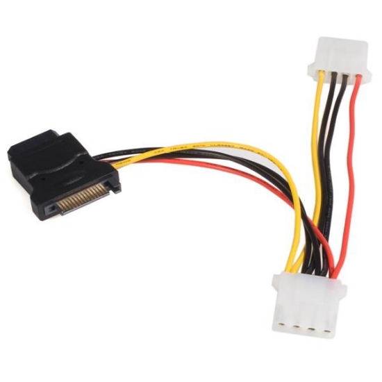 Picture of StarTech.com SATA to LP4 Power Cable Adapter with 2 Additional LP4