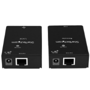 Picture of StarTech.com USB 2.0 Extender over Cat5e/Cat6 Cable (RJ45) - Up to 165ft (50m) - High Speed USB Port Extender Adapter Kit - Powered - USB over Ethernet Cable Extender - 480Mbps - Metal