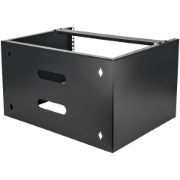 Picture of StarTech.com 6U Wall Mount Network Rack - 14 Inch Deep (Low Profile) - 19" Patch Panel Bracket for Shallow Server and IT Equipment, Network Switches - 44lbs/20kg Weight Capacity, Black