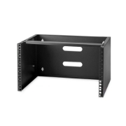 Picture of StarTech.com 6U Wall Mount Network Rack - 14 Inch Deep (Low Profile) - 19" Patch Panel Bracket for Shallow Server and IT Equipment, Network Switches - 44lbs/20kg Weight Capacity, Black