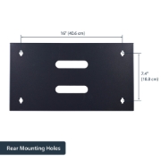 Picture of StarTech.com 6U Wall Mount Network Rack - 14 Inch Deep (Low Profile) - 19" Patch Panel Bracket for Shallow Server and IT Equipment, Network Switches - 44lbs/20kg Weight Capacity, Black