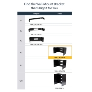 Picture of StarTech.com 6U Wall Mount Network Rack - 14 Inch Deep (Low Profile) - 19" Patch Panel Bracket for Shallow Server and IT Equipment, Network Switches - 44lbs/20kg Weight Capacity, Black