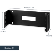 Picture of StarTech.com 4U 19in Hinged Wall Mounting Bracket for Patch Panels