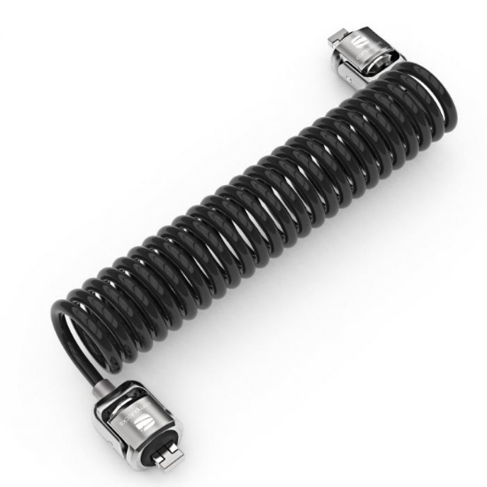 Picture of Compulocks Dual Head Coiled T-bar Security Keyed Cable Lock