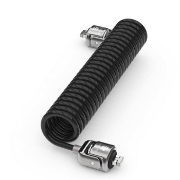 Picture of Compulocks Dual Head Coiled T-bar Security Keyed Cable Lock