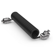 Picture of Compulocks Dual Head Coiled T-bar Security Keyed Cable Lock