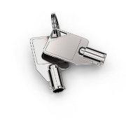 Picture of Compulocks Dual Head Coiled T-bar Security Keyed Cable Lock