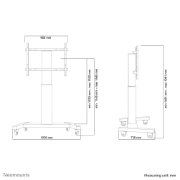Picture of Neomounts PLASMA-M2250BLACK TV trolley 42-100" - motorised