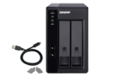 Picture of QNAP TR-002 storage drive enclosure HDD/SSD enclosure Black 2.5/3.5"