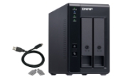 Picture of QNAP TR-002 storage drive enclosure HDD/SSD enclosure Black 2.5/3.5"