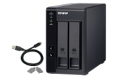 Picture of QNAP TR-002 storage drive enclosure HDD/SSD enclosure Black 2.5/3.5"