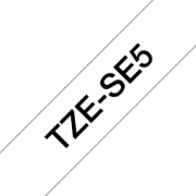 Picture of Brother TZE-SE5 label-making tape Black on white TZ/TZe