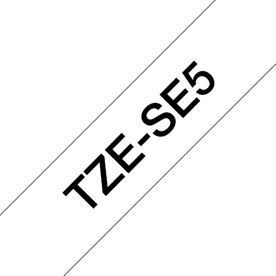 Picture of Brother TZE-SE5 label-making tape Black on white TZ/TZe