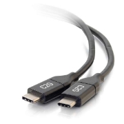 Picture of C2G 3m (10ft) USB C Cable - USB 2.0 (5A) - M/M USB Type C Cable - Black