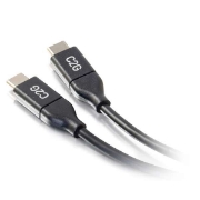 Picture of C2G 3m (10ft) USB C Cable - USB 2.0 (5A) - M/M USB Type C Cable - Black