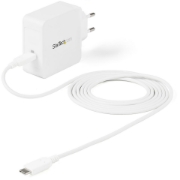 Picture of StarTech.com USB C Wall Charger - USB C Laptop Charger 60W PD - 6ft/2m Cable - Universal Compact Type C Power Adapter - Dell XPS/Lenovo X1 Carbon/HP EliteBook/MacBook - USB IF/CE Certified