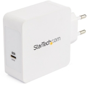Picture of StarTech.com USB C Wall Charger - USB C Laptop Charger 60W PD - 6ft/2m Cable - Universal Compact Type C Power Adapter - Dell XPS/Lenovo X1 Carbon/HP EliteBook/MacBook - USB IF/CE Certified