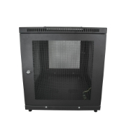 Picture of StarTech.com 4-Post 12U Server Rack Cabinet, Lockable 19" Data Rack Cabinet for Computer / AV / IT Equipment, Office / Home Network Rack with Casters & Adjustable Mounting Rails