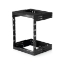 Picture of StarTech.com 12U 19" Wall Mount Network Rack - Adjustable Depth 12-20" 2 Post Open Frame Server Room Rack for AV/Data/ IT Communication/Computer Equipment/Switch w/Cage Nuts & Screws