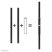 Picture of Neomounts FPMA-CPCONNECTBLACK Extension pole connector