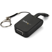 Picture of StarTech.com Compact USB C to VGA Adapter - 1080p USB Type-C to VGA Video Display Converter with Keychain Ring - Active USB-C DP Alt Mode to VGA Monitor Dongle - Thunderbolt 3 Compatible