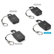 Picture of StarTech.com Compact USB C to VGA Adapter - 1080p USB Type-C to VGA Video Display Converter with Keychain Ring - Active USB-C DP Alt Mode to VGA Monitor Dongle - Thunderbolt 3 Compatible