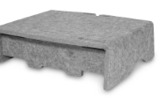Picture of BakkerElkhuizen Q-Riser 90 Circular 76.2 cm (30") Desk Grey