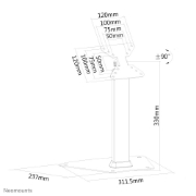 Picture of Neomounts FPMA-D1500SILVER Monitor stand 10-32"