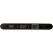 Picture of StarTech.com USB C Multiport Adapter - USB Type-C Mini Dock with HDMI 4K or VGA 1080p Video - 100W Power Delivery Passthrough, 3-port USB 3.0 Hub, GbE, SD & MicroSD - Laptop Travel Dock