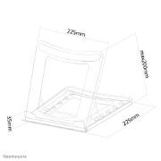 Picture of Neomounts NSLS075BLACK Laptop stand 10-16" - foldable - compact - universal