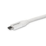 Picture of StarTech.com USB-C to USB-C Cable w/ 5A PD - M/M - White - 4 m (13 ft.) - USB 2.0 - USB-IF Certified